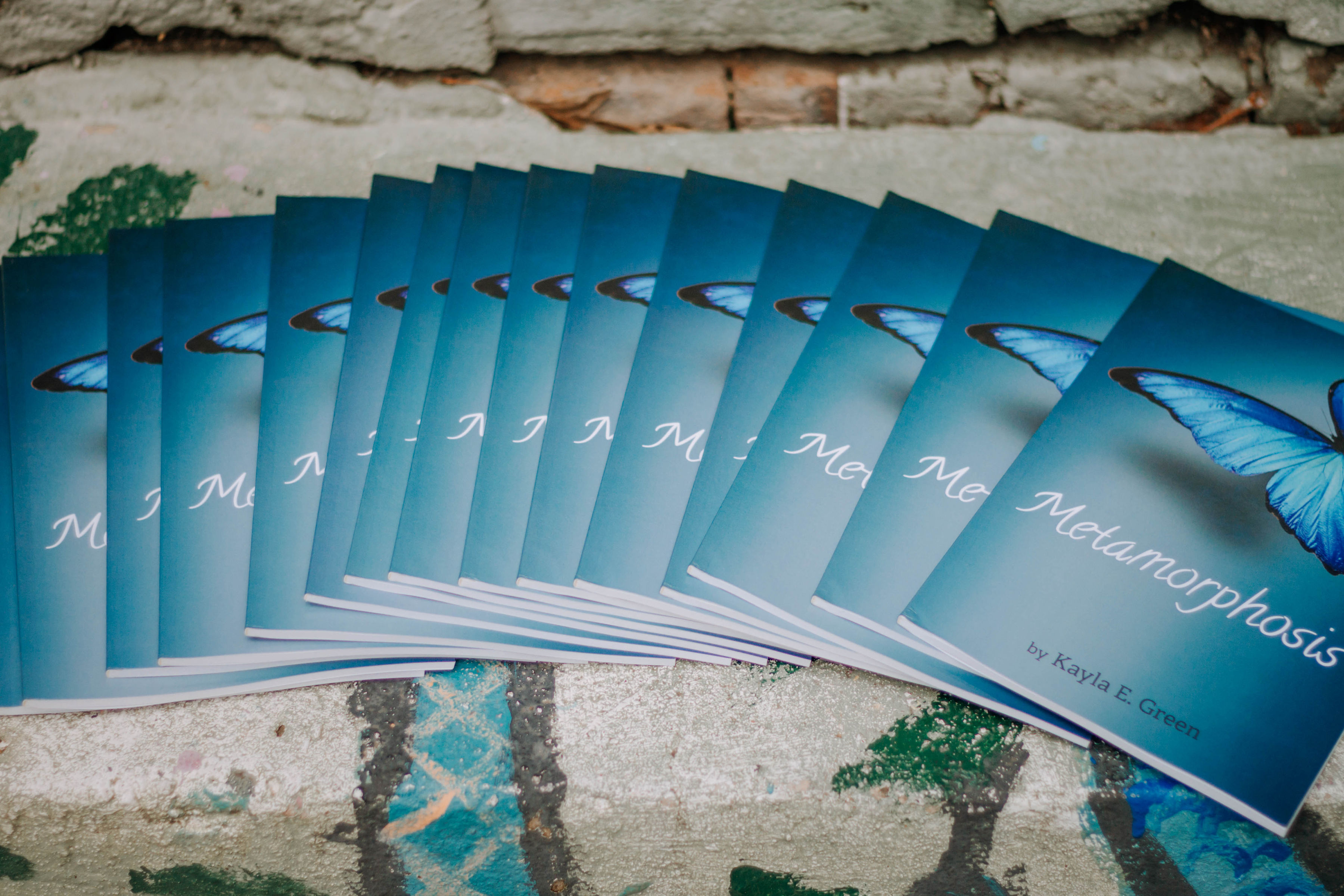 Multiple copies of Metamorphosis spread out.