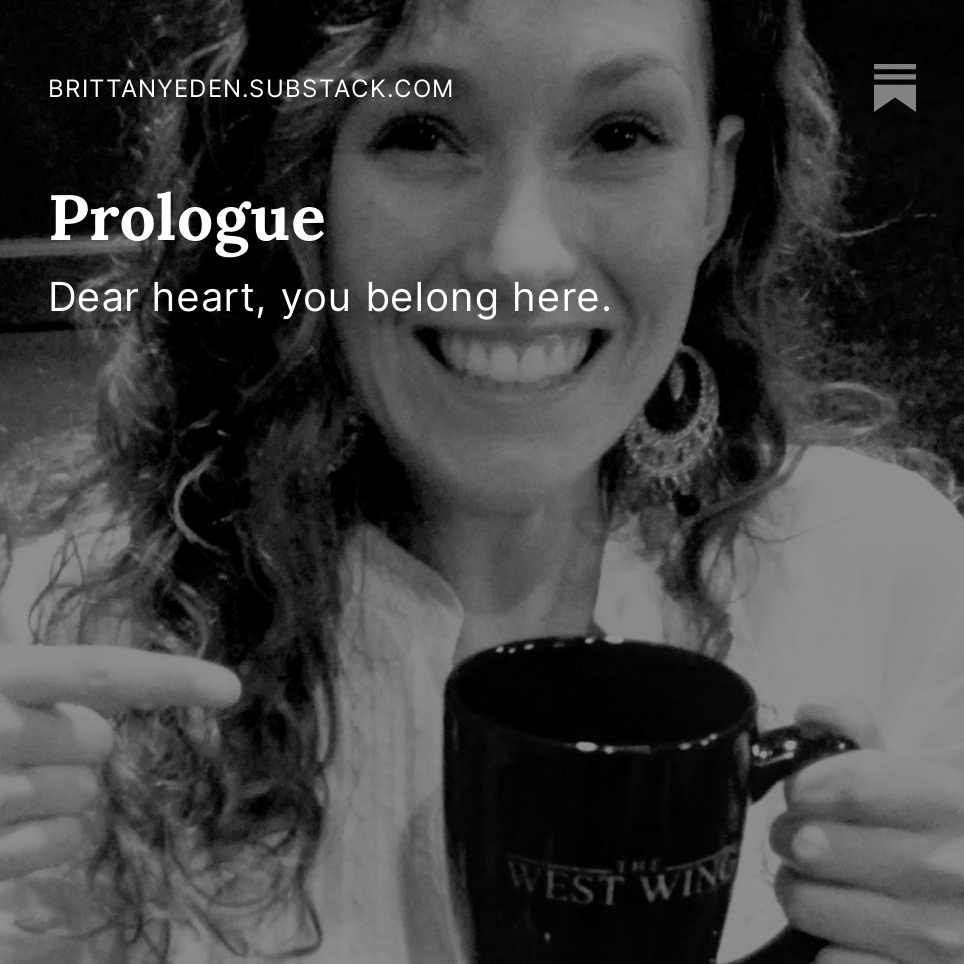 Image of Brittany Eden with white text overlay. 