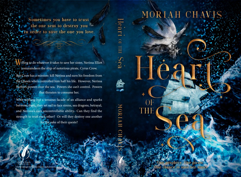 Full cover of Heart of the Sea by Moriah Chavis. Order links are hyperlinked to image.