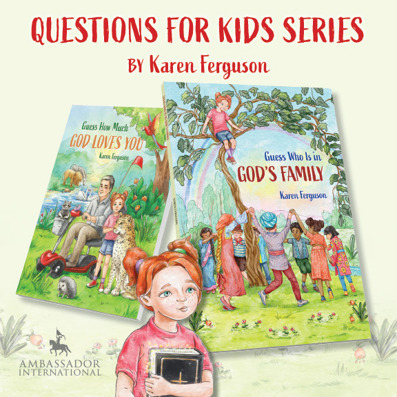Graphic for Children's book series, Questions for Kids by Karen Ferguson